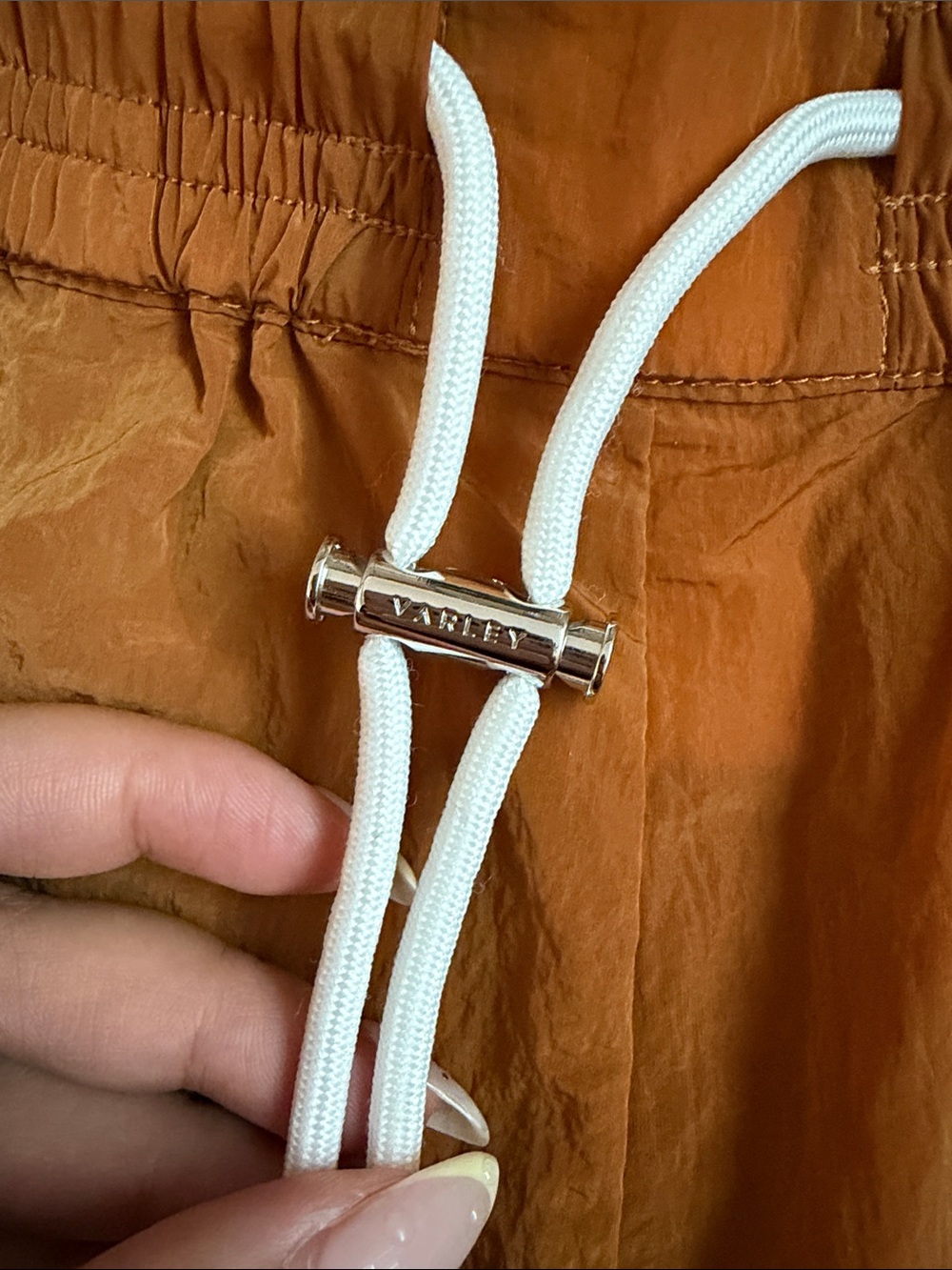 Varley Burnt Orange Elastic Waist Athletic Shorts - Picture 3 of 7